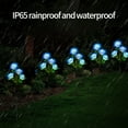 thumbnail image 4 of Fasiaou Solar Flower Lights Outdoor Garden Decor: 2 Pack 5 Colors Waterproof Solar Garden Lights with 8 Peony Flowers - Decorative Solar Lights for Yard, Patio, Lawn, Pathway, 4 of 6