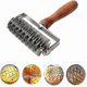thumbnail image 1 of Stainless Steel Dough Lattice Top Cookie Pie Pizza Bread Pastry Crust Roller Cutter,wood Handle, 1 of 4