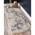 thumbnail image 2 of Unique Loom Positano Collection Coastal, Coral, Lobsters, Abstract, Distressed, Vintage Area Rug, 2' 7 x 10' 0, Light Gray/Beige, 2 of 2