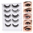 thumbnail image 2 of BEYELIAN False Eyelashes 3D Faux Mink Eyelashes Handmade Luxurious Volume Fluffy Natural Eyelashes Fluffy Long Dramatic Eyelashes Combination Pack 5 Pairs*2, 2 of 6