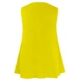 thumbnail image 4 of Htigea Womens Plus Size Tank Tops Sleeveless Loose Fit Dressy V Neck Flowy Camisoles Cami Shirt Tunic Blouse 2025 Summer Yellow,L, 4 of 6