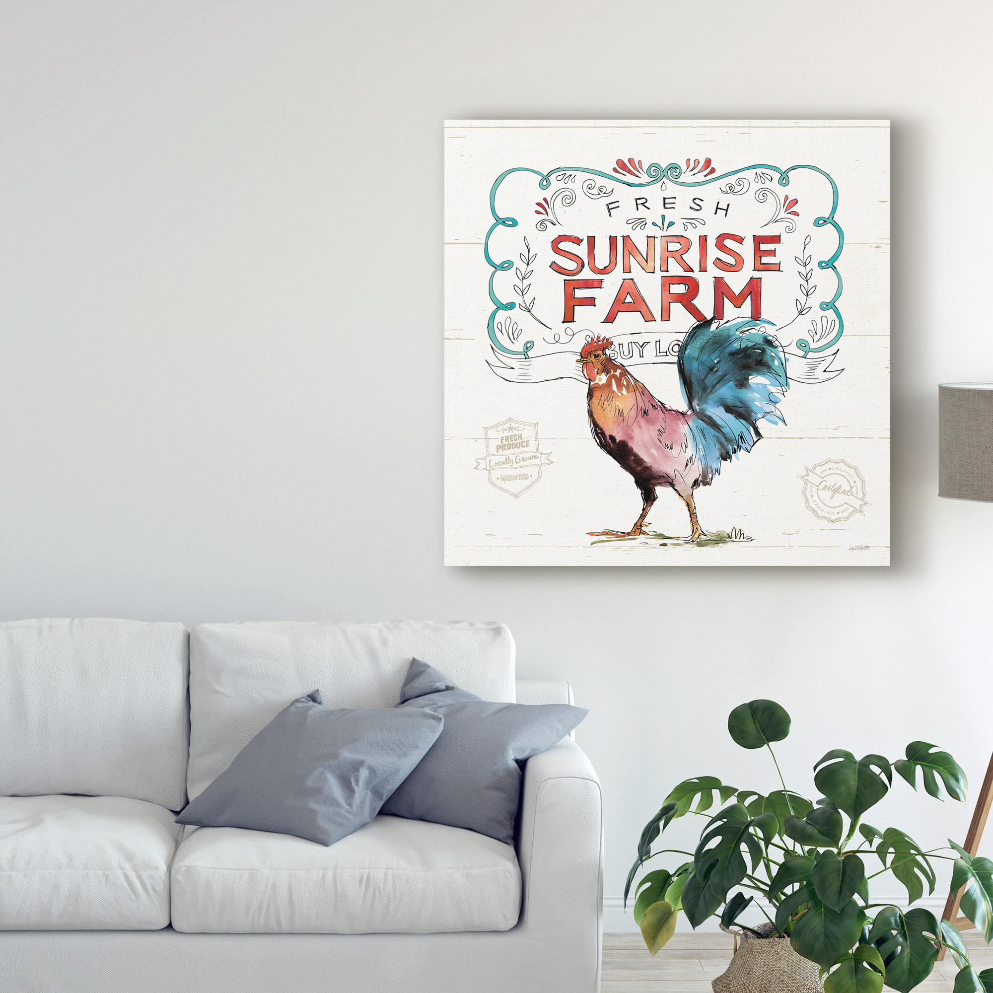 Trademark Fine Art 'Down on the Farm VI' Canvas Art by Anne Tavoletti