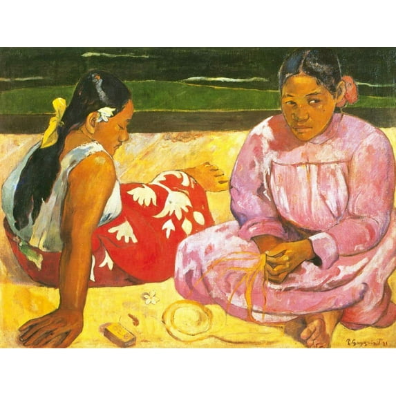 Tahitian Women-Gauguin - CANVAS OR FINE PRINT WALL ART
