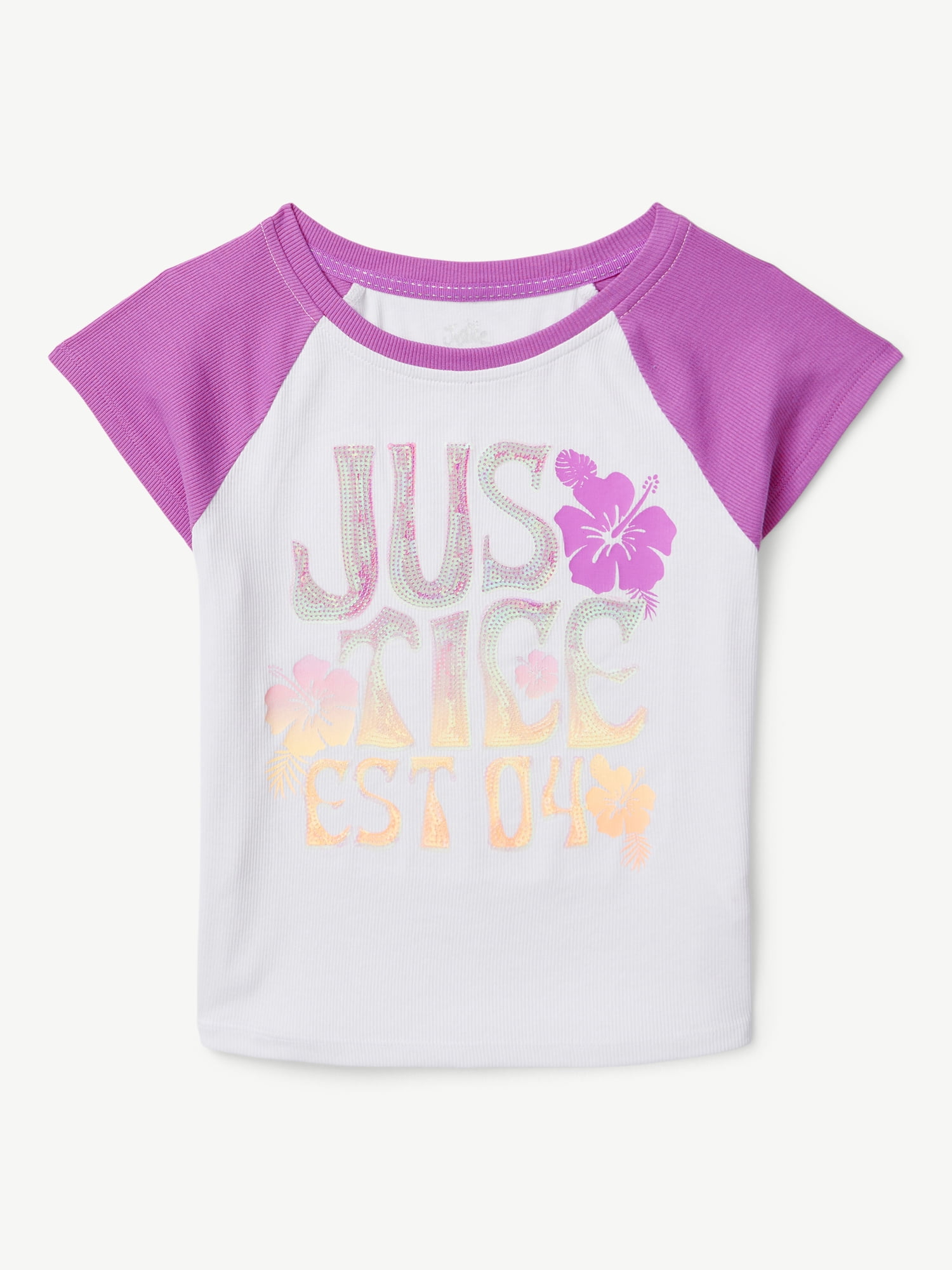 Justice Girls Colorblock Graphic T-Shirt, Sizes XS-XLP