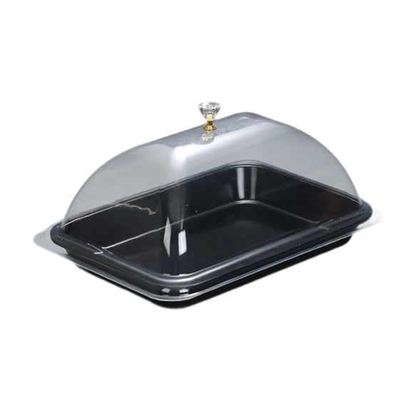 Serving Tray Cake Plate Pastry Display with Transparent Dome Cover for Kitchen Buffet Party and Weddings