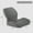 Dark gray, variant on ZOPan Office Chair Cushions One-Piece Memory Foam Seat Cushion Lumbar Support Cushion, Dark green