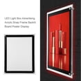 thumbnail image 2 of A4 LED Light Box Advertising Acrylic Snap Frame Backlit Board Poster Display (A4 ), 2 of 4