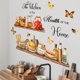 thumbnail image 5 of Pegatinas de pared para estante de utensilios de cocina, cuenco, la cocina es el corazón del hogar, mariposa, abeja, calcomanía de pared, cáscara de vinilo extraíble, 5 of 5