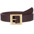 thumbnail image 7 of JASGOOD Women Fashion Leather Belts with Square Gold Buckle Waist Belt for Jeans Pants Dresses, 7 of 7