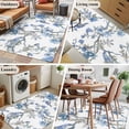 thumbnail image 5 of 3'x5' Area Rugs, Blue Floral Birds Indoor Outdoor Area Rug for Living Room Bedroom, Farmhouse Flowers Pastoral Washable Bathroom Rugs Kitchen Floor Carpet Mats Home Decor Aesthetic, 5 of 8