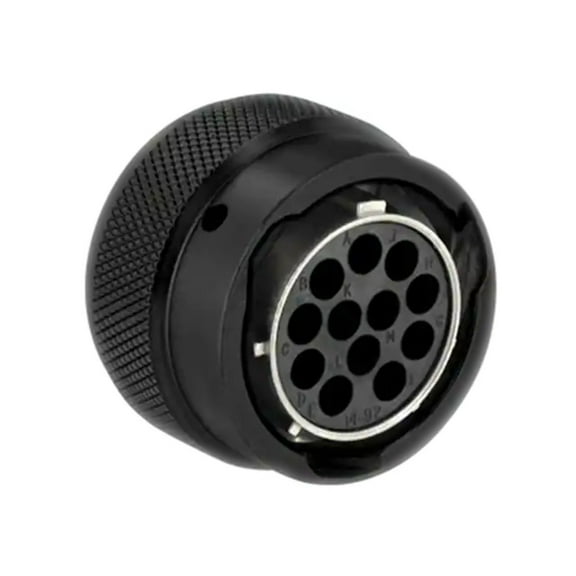 UT061492SH Connector, PLUG, MTL SHL 12 SKT, RoHS