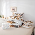 thumbnail image 6 of jejeloiu Cartoon Puppy Dog 7-Piece Bedding Comforter Set,Kawaii Pet Lover King Bedding Sets,Brown White Bed Sheets For Girl Boy,Ultra Soft Home Decor Reversible, 6 of 8