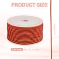 thumbnail image 2 of Uxcell Braided Cord, Metallic Bracelet Knotting Macrame Cord Braiding Beading Thread Twine Rope for String Knitting DIY Jewelry Making Plant Wall Hanger Red, 2 of 7