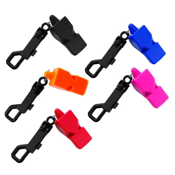 Paquete de 5 silbatos de seguridad para árbitros, apto para profesores, entrenadores de fútbol / baloncesto / fútbol, dispositivo de de Zulema Silbatos de seguridad