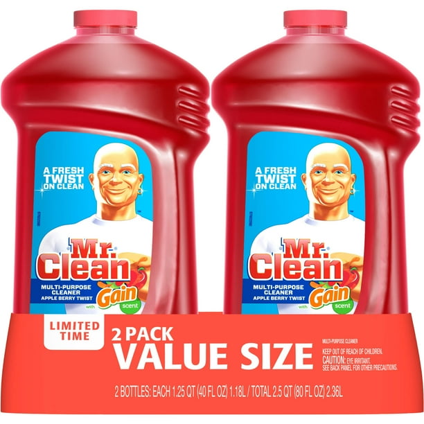 Mr. Clean MultiSurfaces Liquid Cleaner with Gain Scent, 40 fl oz