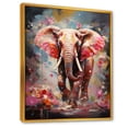 thumbnail image 2 of Designart "Stampede Of Pink Elephants" Music Floater Framed Canvas Wall Art, 2 of 5