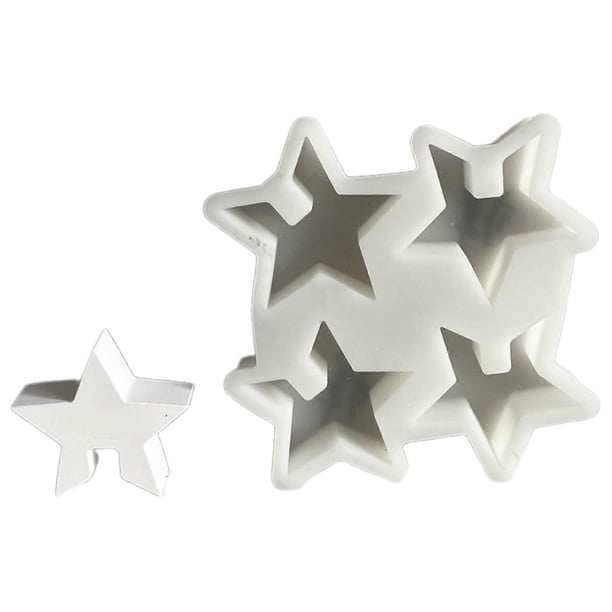 Soap Molds Ornament Moulds Star Shape Figurine Molds Candle Mould Silicone Material Perfect Gift for Hand-Making Lover