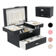 thumbnail image 2 of Cajas Para Joyería Pu Organizador De Joyas Gran Capacidad Lab.G, Negro, 2 of 5