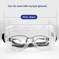 thumbnail image 4 of Safety Glasses - Anti Fog Clear Eye Protection Glasses Workshops Laboratories Construction Sites Anti-Saliva Anti-Spitting Closed Dustproof Safety Glasses For Glasses Wearers, 4 of 6