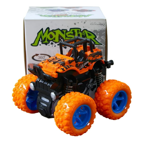 BESTSKY Cars Toys,360° Spin Toddler Toys for Boys,Cool Stunt Action Car Game,Orange