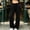 Black, variant on Women's High Waist Wide Leg Sport Pants, Elastic Drawstring Waist, Fleece Lined, Casual Long Trousers for Home & Outdoor Gray M