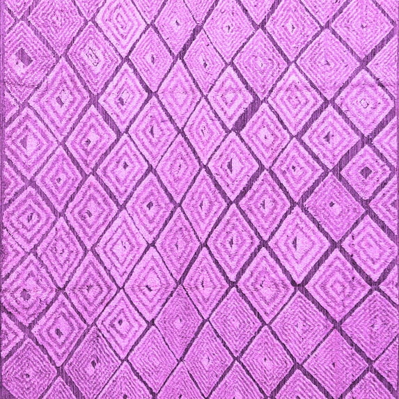 Ahgly Company Indoor Square Abstract Purple Modern Area Rugs, 3' Square