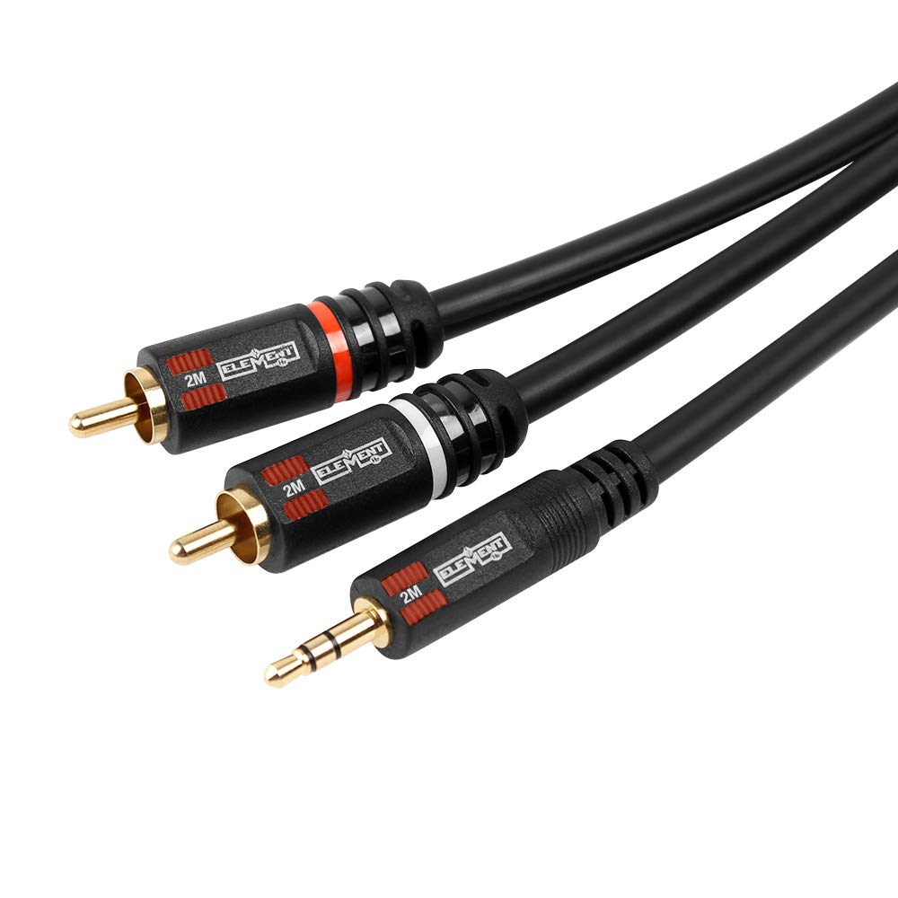 Monster® 3.5 mm Mini Male to Two RCA Male Stereo Audio YCable 6 ft
