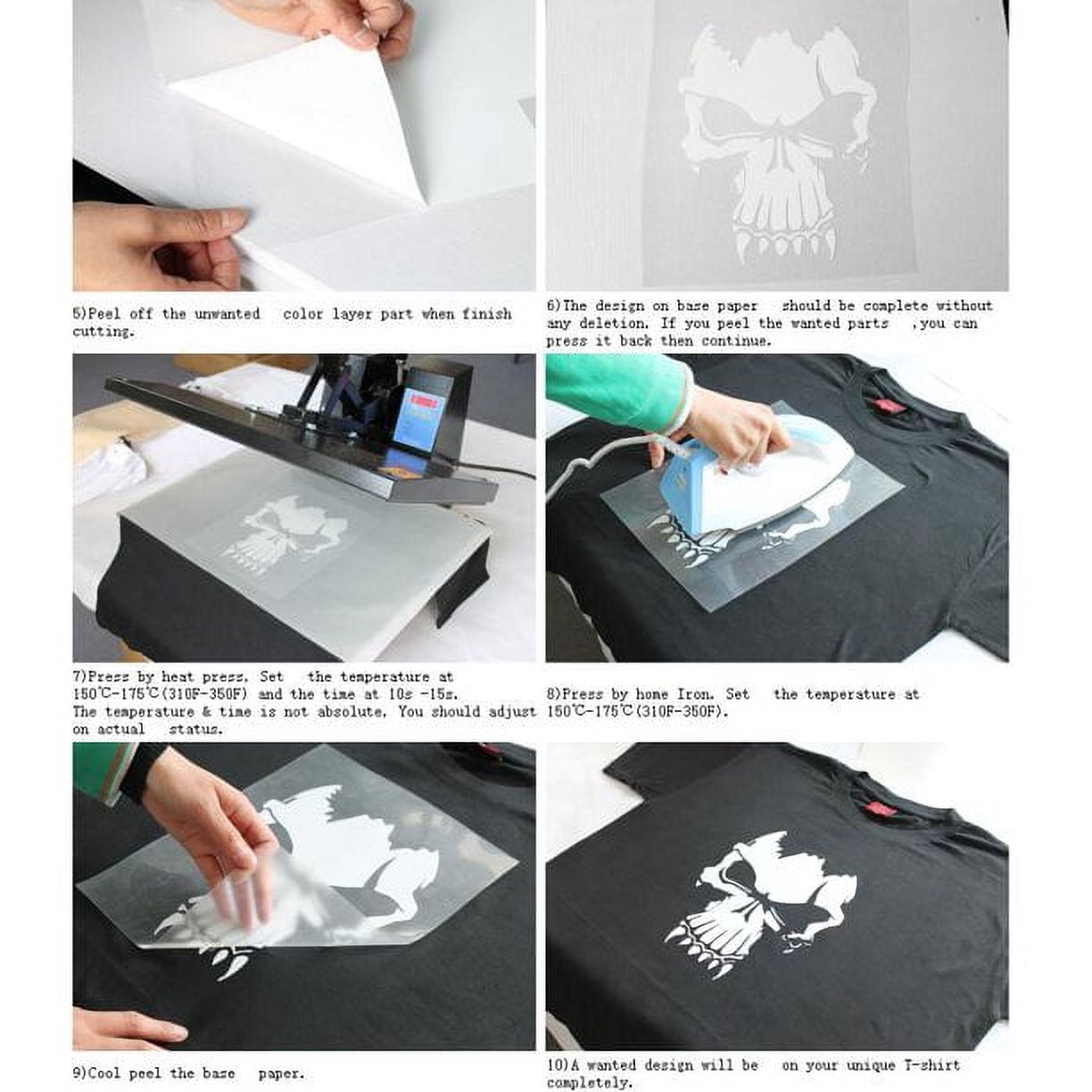 INTSUPERMAI Manual 15x15inch Flat Heat Press Machine 34inch Vinyl PU Cutting Plotter Ink Vinyl Sublimation Heat Press Kit