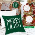 thumbnail image 3 of 4 Pcs Christmas Pillow Covers 16x16, Red and Green Christmas Decorations Pillowcase, Winter Decorative Pillow Case, Plaid Dot Cushion for Indoor Home Bedroom Sofa Xmas Couch Decor, 3 of 6