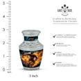 thumbnail image 2 of Fiery Dance Performance Art Harmony's Rest - Mini Urn for Serene Tribute - Tiny Keepsake for Ashes - Funeral Urns For Human Ashes - Memorial Urns 3 Inch, 1 Pc, 2 of 5