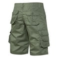 thumbnail image 5 of BXINGOHAI Chevron Shorts Mens Shorts Under $10 Mens Shorts Cargo Big and Tall- with Pockets Slim fit Beach Summer Plus Size Cotton Black Carpenter Shorts Size S Army Green,L, 5 of 5