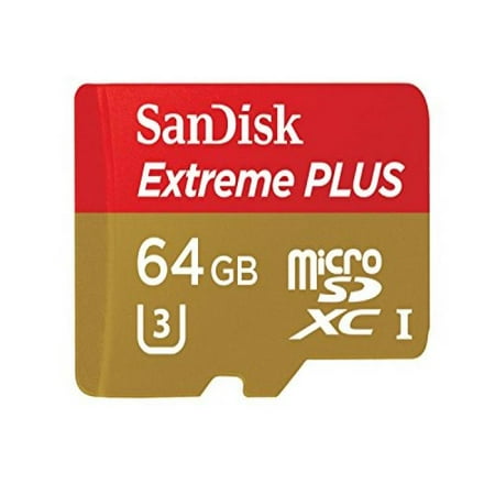 SanDisk Extreme Plus 64GB MicroSDXC UHS-I Memory Card Speed Up To 80MB/s With Adapter- SDSDQX-064G-U46A