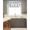 thumbnail image 5 of Curtain Valance for WindowsOcean Gradient Blue Grey Turtle Coral Kitchen Valances Rod Pocket Short Curtains,Marine Starfish Sea Shell Window Treatment Panel for Living Room Bathroom Bedroom, 5 of 8