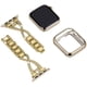 thumbnail image 5 of Correas de reloj compatibles con Apple Watch 38 mm, 40 mm, 41 mm, 42 mm, 44 mm, 45 mm SE Series 7 6 5 4 3 2 1 Joyería para mujer Correa de metal con pulsera de repuesto de diamantes brillantes, 5 of 5