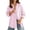 Pink, variant on Edvintorg Blouses for Women Dressy Casual Striped Long Sleeve Turndown Collar Button Down Shirt Women Tops Fashion Clothing Red XXL