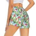 thumbnail image 3 of Bixox Women's Flowers and Cactus pattern 2 in 1 Running Shorts - Lightweight Athletic Workout Gym Yoga Shorts Liner with Pockets - Medium, 3 of 7
