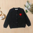thumbnail image 5 of XBASW Kids Baby Girls Embroidered Sweater Solid Cardigans Jacket Spring Fall Girls Knitting Sweater for Toddler 1-7 Years, 5 of 7