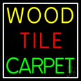 thumbnail image 1 of Wood Tile Carpet 1 LED Neon Sign 24" Tall x 24" Wide - inches Black Square Cut Acrylic Backing, with Dimmer - Premium built indoor Sign for Storefront, Store interior, Exhibition, Decor., 1 of 7