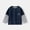 Navy Blue, variant on Toddler Boys Girls Simple Striped Long Sleeve Tees Casual Tops Soft Spring Fall Kids Clothes 2-10Y
