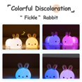 thumbnail image 3 of Luz de noche LED de silicona colorida, lámpara recargable por USB de dibujos animados de animales bonitos, suave, para dormitorio de niños y bebés, regalo de Navidad, 3 of 4