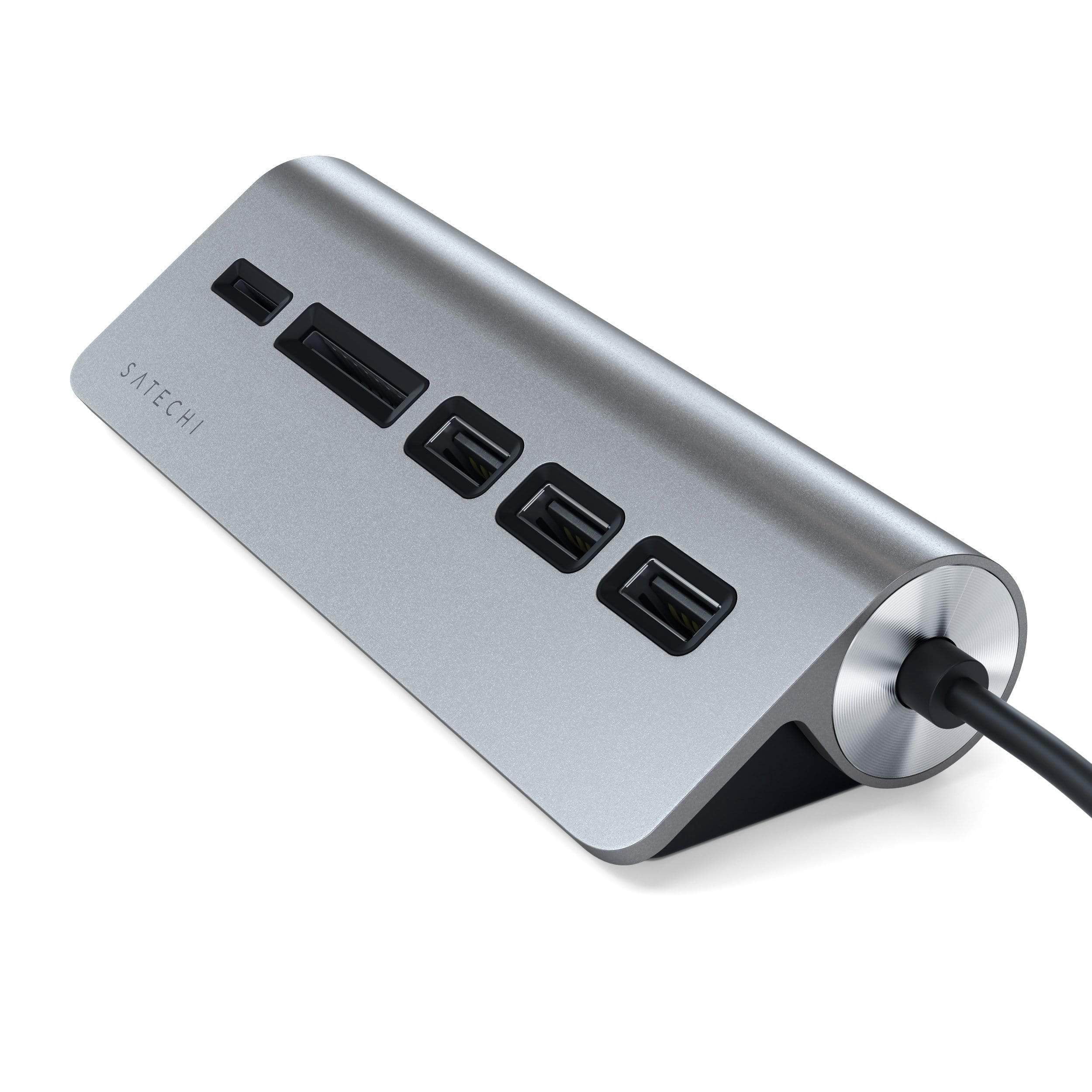 Satechi 5-In-1 USB Type-C Combo Hub for Desktop, Space Gray