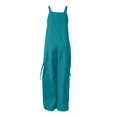 thumbnail image 5 of GILIGEGE Baggy Overalls for Women Loose Fit Wide Leg Jumpsuits with Pockets Casual Oversized Rompers Long Cargo Pants 2025 Overalls for Casual Sleeveless Suspender Jumpsuits V Neck Loose Rompers, 5 of 6