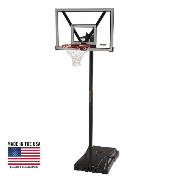 Lifetime 7.5ft-10ft Adjustable Height 44" Shatterproof Outdoor Portable Basketball System (90738)