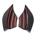 thumbnail image 3 of Bumper Side Lip, Rear Bumper Splitter Racing Style Direct Fit Left Right  For Cars Glossy Black,Carbon Fiber Style, 3 of 8
