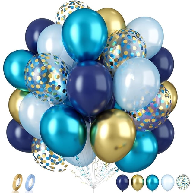 Yanonmyfd 60 Pcs Football Balloons, Football Balloon for Boys, 12 Inch Soccer Latex Balloons Pattern Helium for Kids Boys Birthday Sports Themed Party Decorations World Cup Theme Party Supplies