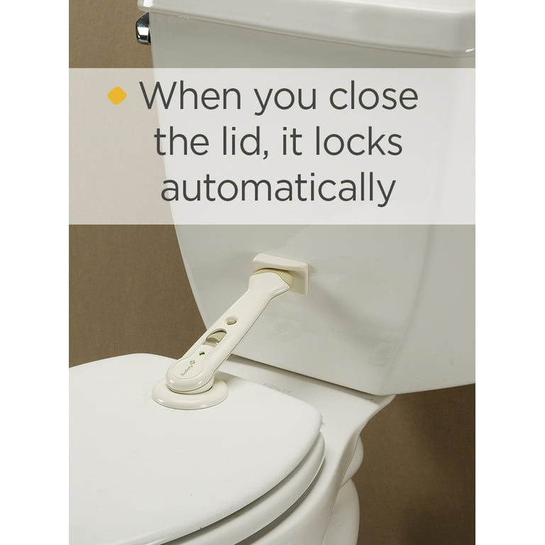 Safety 1st Easy Grip Toilet Lock, White