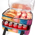 thumbnail image 5 of Cat Double Layered Insulated Lunch Bag with Two Compartments, Large Capacity, Hand Carry, 7.1x11.4x16.1 Inches, Refrigerated - Ideal for Work and School, 5 of 6