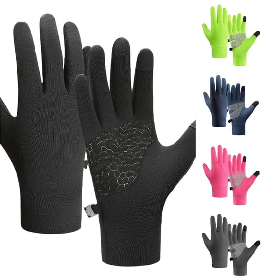 Oiyii Little Boys' Wind Blocking Gloves Solid Riding Mittens Winter Classic Gloves, Black