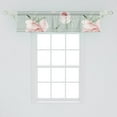 thumbnail image 2 of Pastel Floral Window Valance, Peony Blooms with Leaves in Soft Colors Vintage Romantic Flowers, Curtain Valance for Kitchen Bedroom with Rod Pocket, 54" X 18", Pale Sage Green Rose, by Ambesonne, 2 of 2