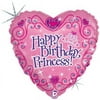 Betallic Happy Bithday Princess Foil Package Balloon 18in Multicolor